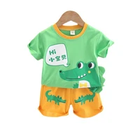 new summer baby clothes suit children boys girls sports cartoon t shirt shorts 2pcssets toddler casual costume kids sportswear