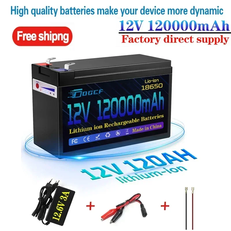 Литий-ионный аккумулятор 12 В 60 Ач 18650 60000 мАч