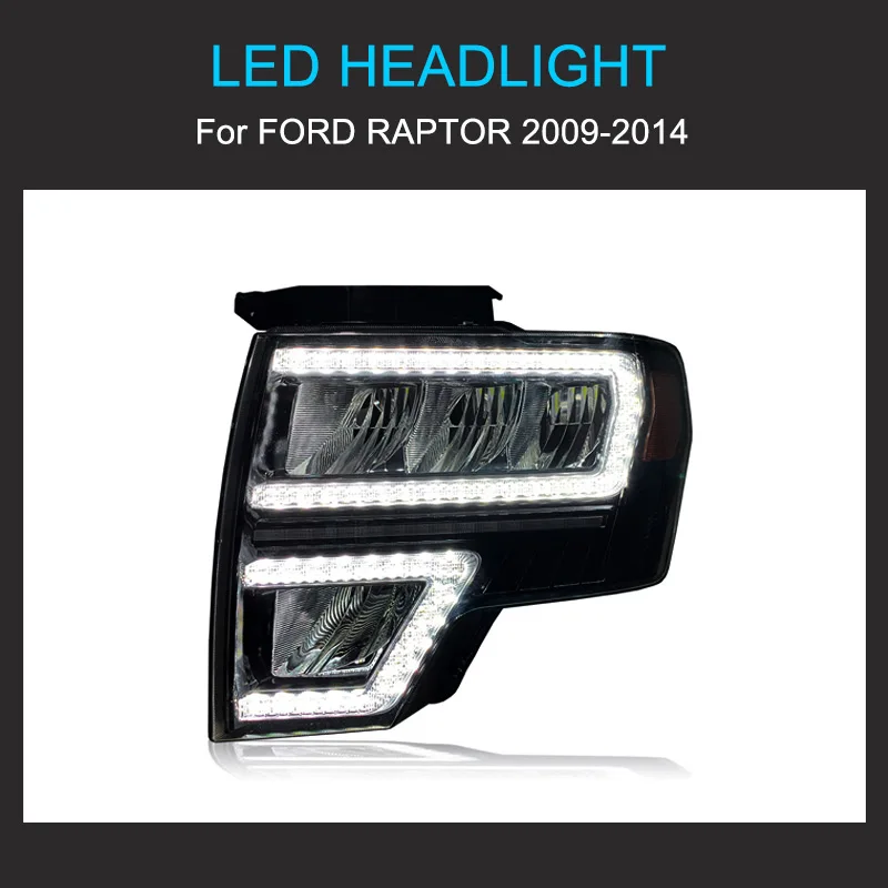 Передняя фара в сборе для Ford Raptor F150 2009-2014 1 пара