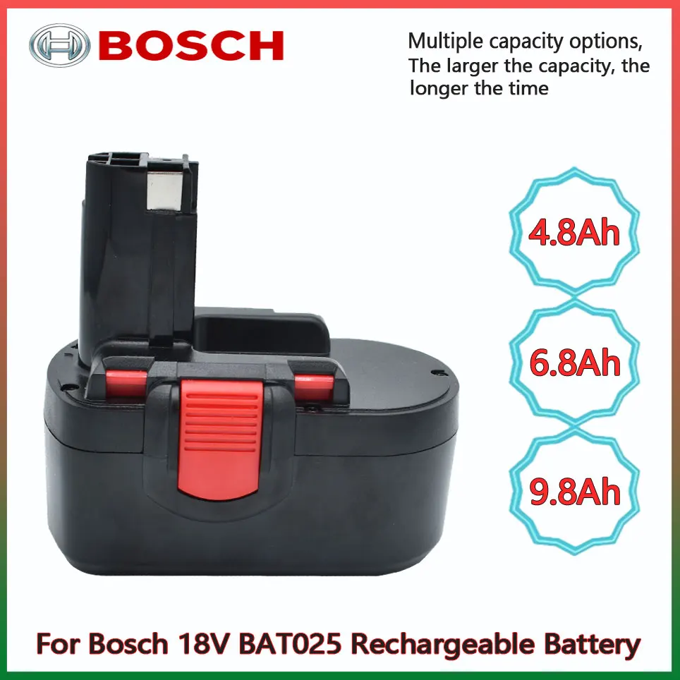 

18V Bosch 6.8Ah Ni-MH Remplacement Battery pour BoschBAT025 BAT026 BAT160 2607335277 2607335535 2607335735 PSR18 VE-2 GSR18 VE-2