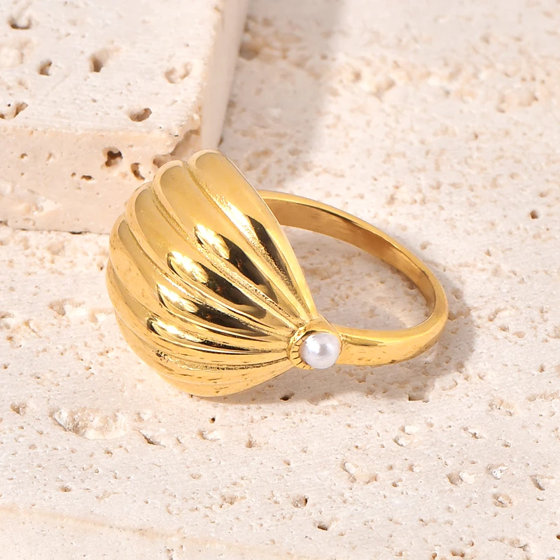 Французский глянцевый дизайн не выцветающая ниша персонализированное кольцо из