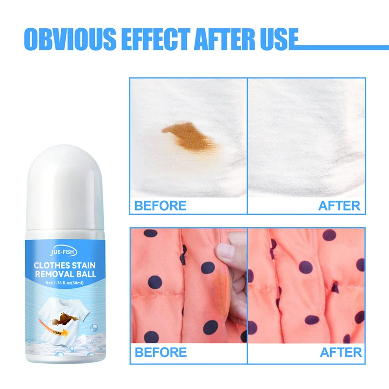 

Portable Clothes Stain Removal Ball Stain Remove Cleaning Brush Scrubbing Cleaning Pen No-rinse Degreasing Laundry Care Solution