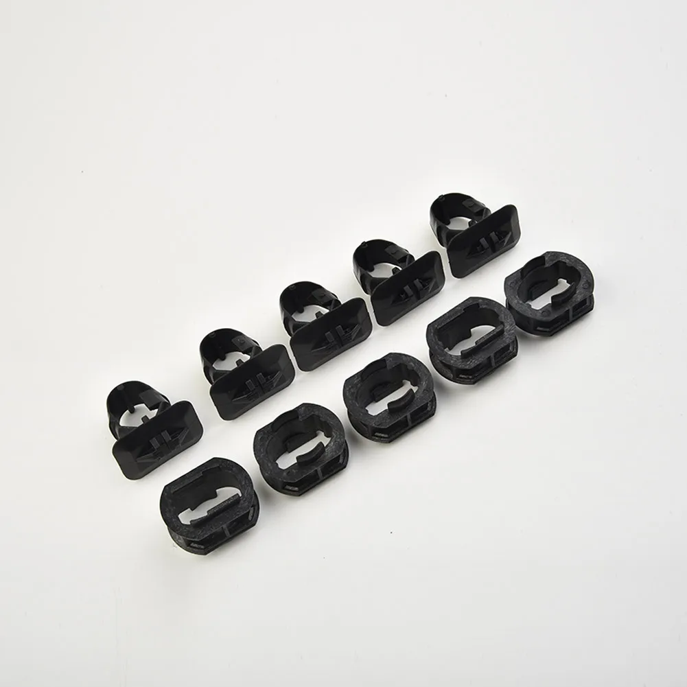 

10 PCS Side Skirt Bracket Clips And Washers Are Suitable For Mercedes R170 W202 (V18 Nails & Base 5 Pieces Each)