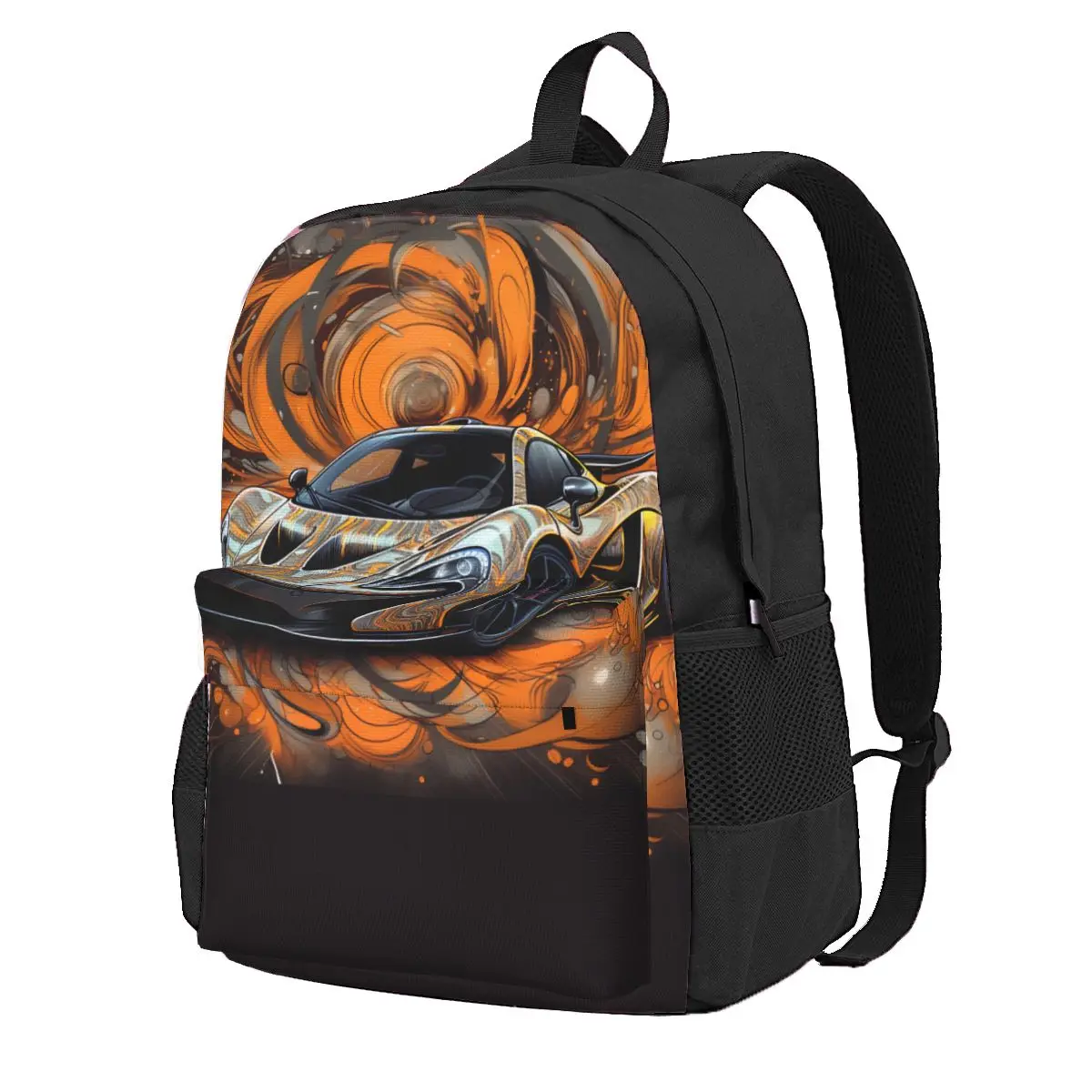 

Powerful Sports Car Backpack Wall Graffiti Various Styles Travel Backpacks Youth Quality Durable School Bags Casual Rucksack