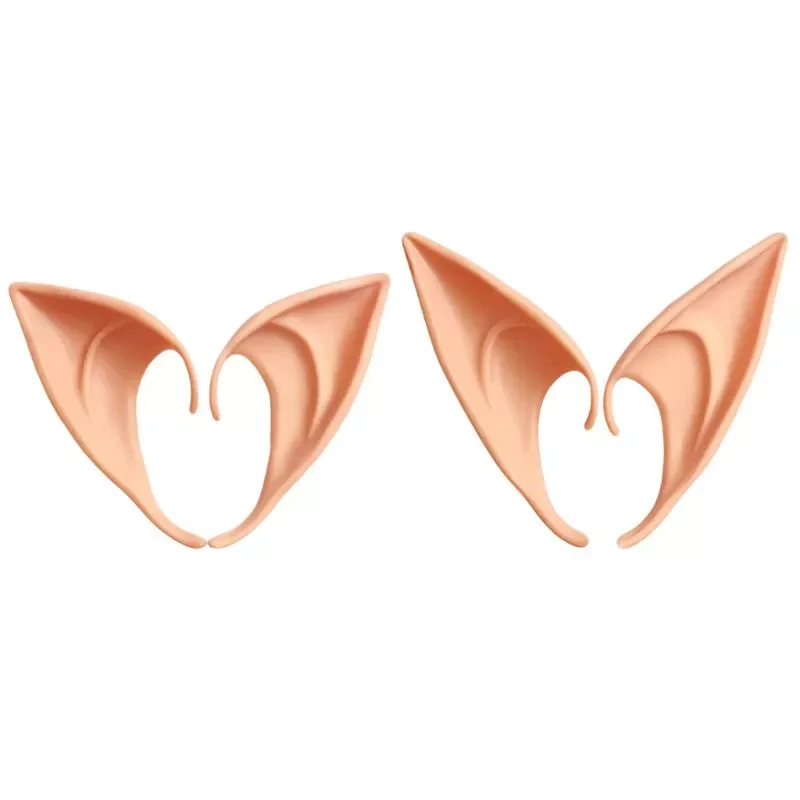 

Hot New 1 Pair Halloween Party Elven Elf Ears Pointed Anime Fairy Cospaly Costumes Vampire Soft Christmas Party Mask