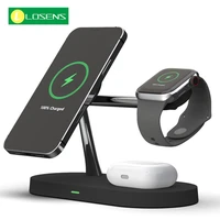 3 in 1 magnetic wireless charger for iphone 13 12 pro max miniapple watch 7 6 seairpods pro induction wireless chargers holder