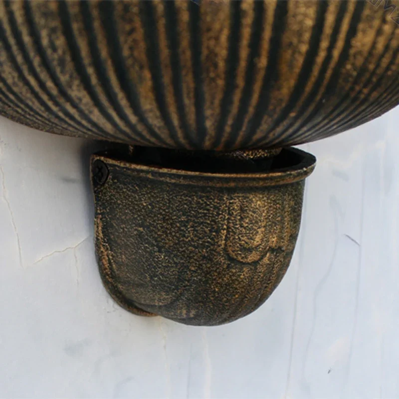 Античная Золотая чугунная настенная раковина для дома и сада домашний декор