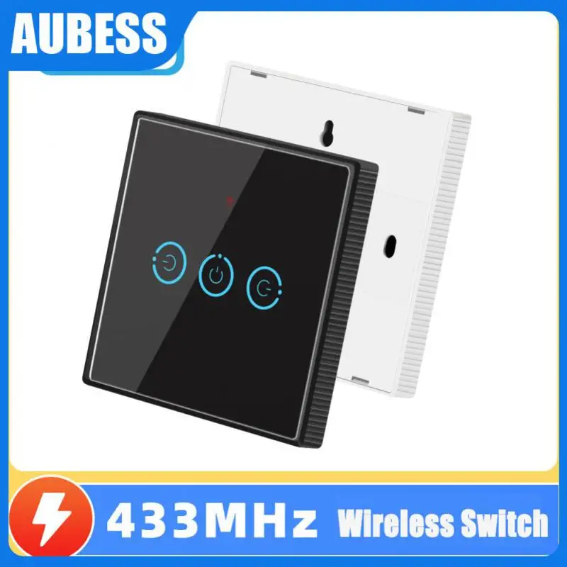 

2/3/5PCS Smart Switch Remote Control Tempered Glass Panel Smart Touch Panel 1/2/3 Gang Anti-drop Wireless Switch Smart Home