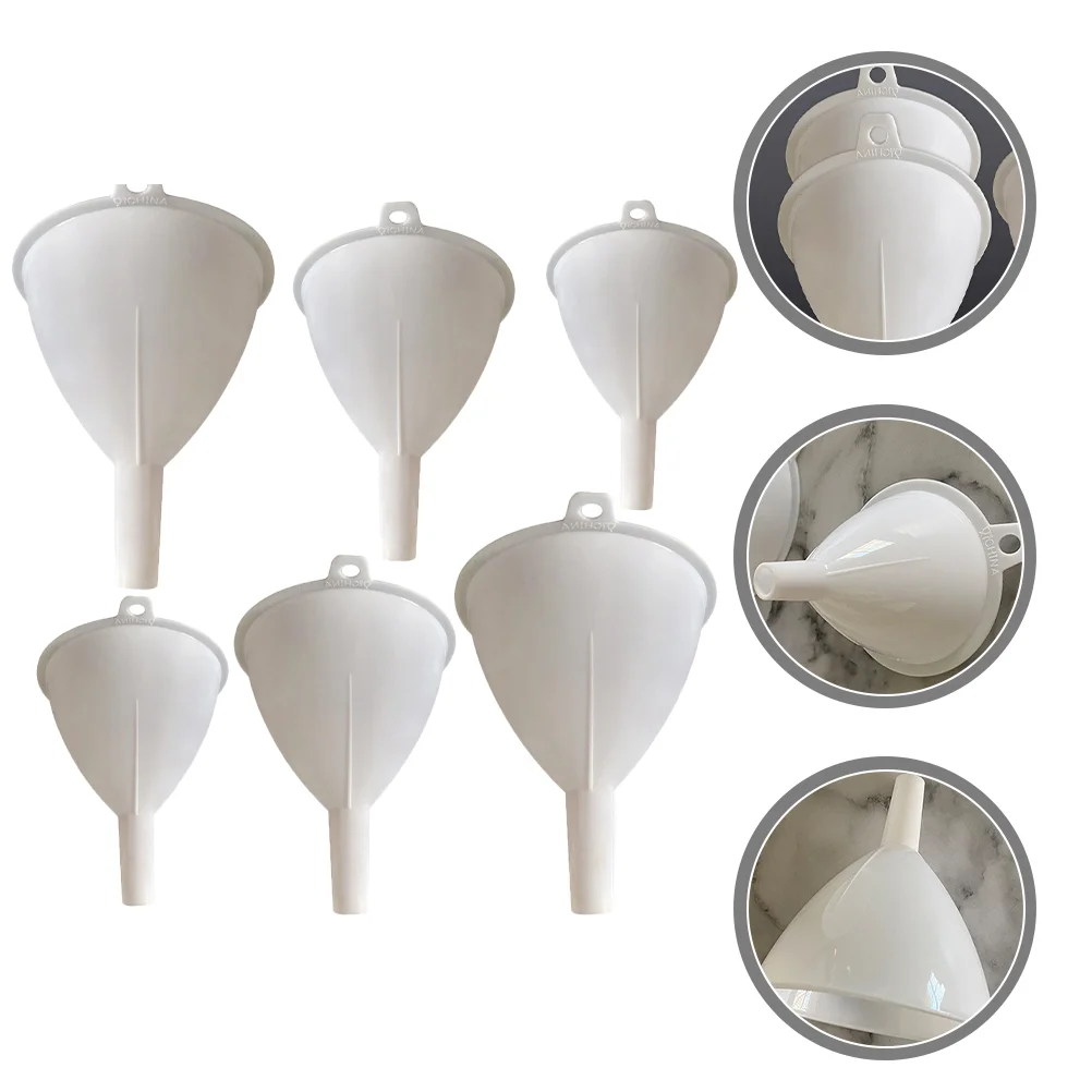 

Funnel Funnels Kitchen Oilbottle Liquid Fillingcooking Bottles Laboratory Filterset Useautomotive Essential Vinegar Transferring