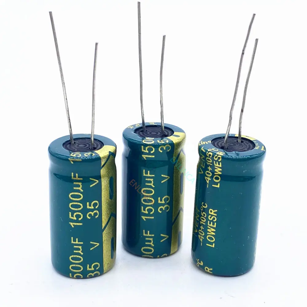 

Алюминиевый электролитический конденсатор высокой частоты 35 в 1500 мкФ Ф, размер 13*25 1500UF35V 20%, 1 шт./лот