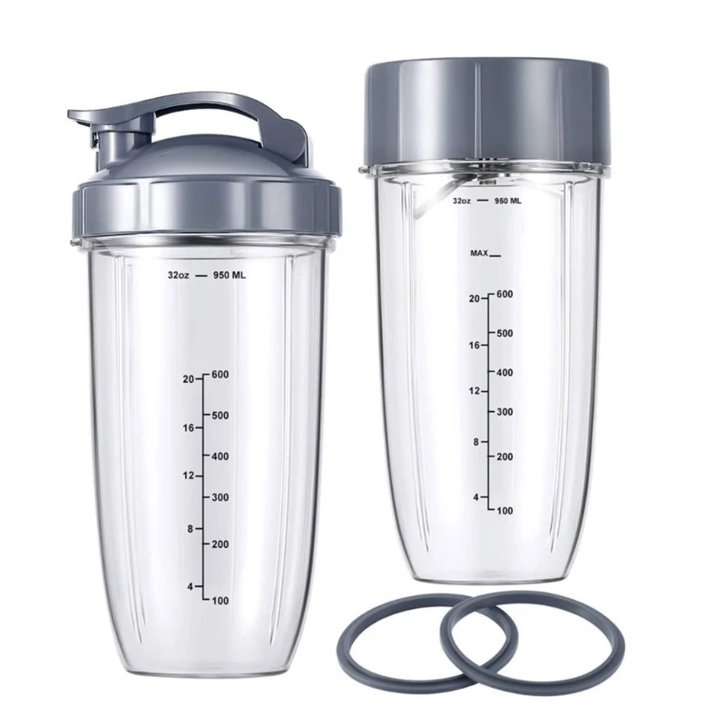 Blender Cups Jar with Lip 32OZ 900W Mixer for NutriBullet Bl