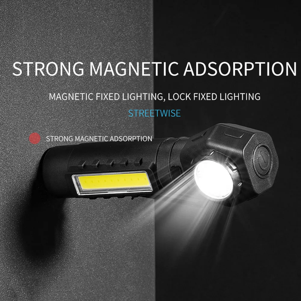 

LED COB Flashlight USB Charging Waterproof Rechargeable Head Headlamp Multifunctional 5W/1600mAh Lightweight for Running Cycling