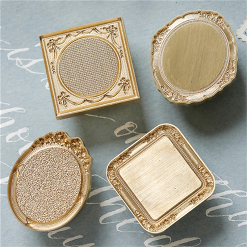 

3D Retro Rim Frame Wax Seal Stamp DIY Hope Adornment Stamps Seals Postage Wedding Envelopes Hobby Card Making Craft Decor Gifts