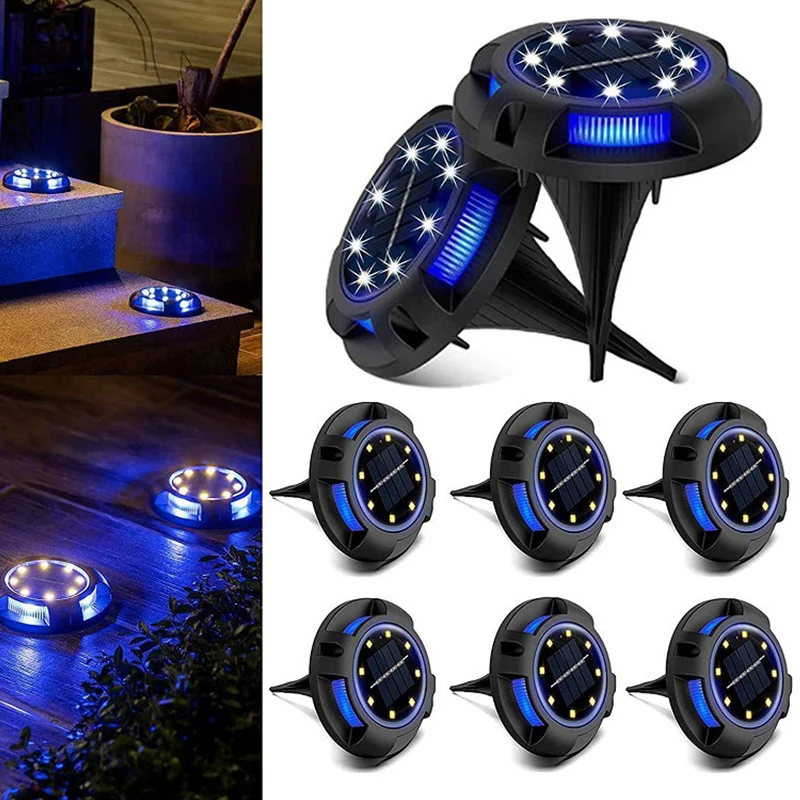 

Уличный светильник на солнечной батарее, декоративное освещение для этапов внутреннего дворика, светильник с автоматическим включением и ...