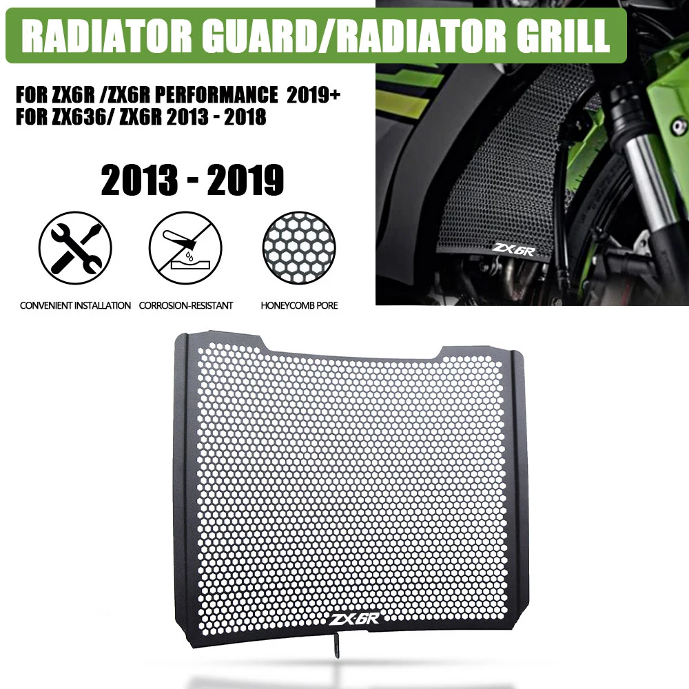 

Motorbike FOR KAWASAKI ZX6R Performance 2013 2014 2015 2016 2017 2018 2019 2020 2021 2022 Motorcycle Radiator Grille Guard Cover
