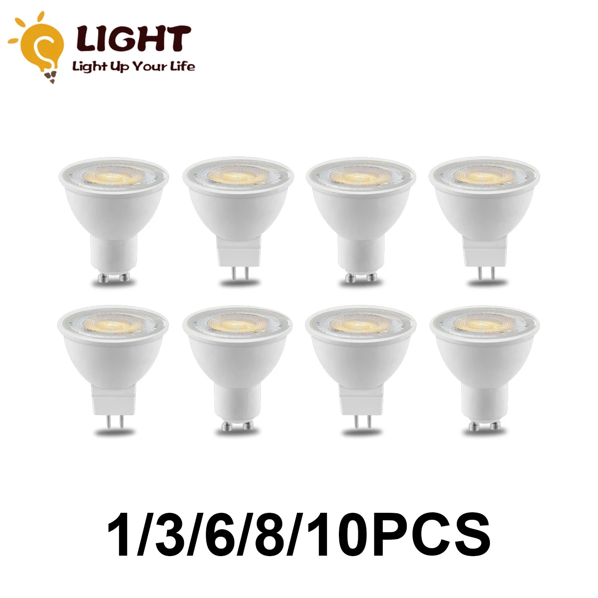 

1-10PCS GU10 GU5.3 LED Lamp Spotlight Bulb 38 Degree lampara 220V GU 10 bombillas led MR16 Lampada Spot light 3W 5W 6W 7W