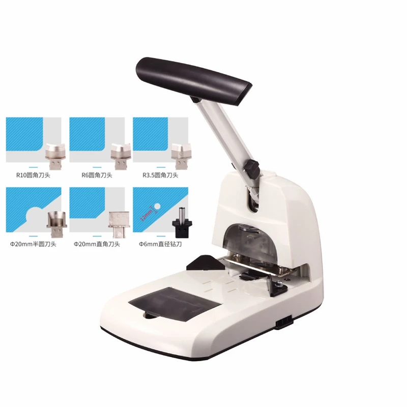 6-in-1 Heavy-Duty Corner Cutter Rounder Puncher Hole Punch  Adjustable R3.5/R6/R10 Rounded 100 Sheets of Paper