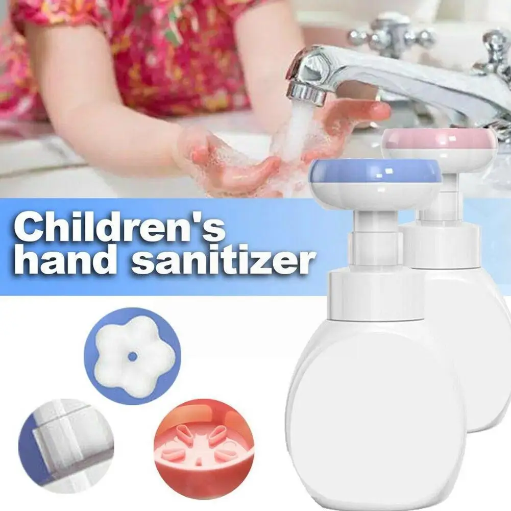 

350ml Flower Liquid Soap Dispenser Stamp Hand Soap Handsoup Foam Jar Bathroom Travel Plastic Bubbler Storage Empty Pump Bot F5k6