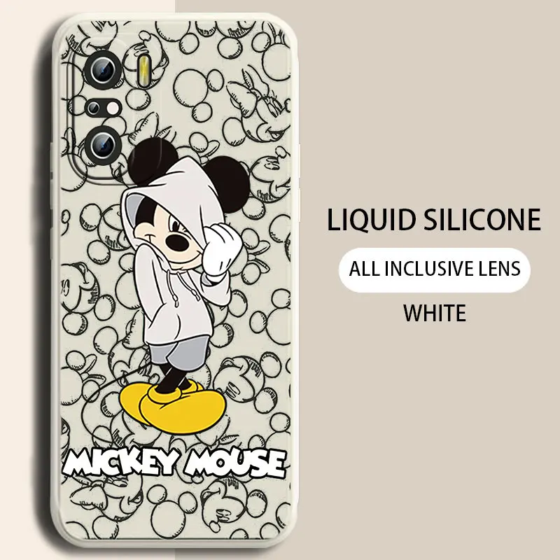 

Mickey Minnie Mouse Phone Case For Xiaomi Redmi K50 K40 10X 10 9T 9AT 9A 9C 9 8A 8 7 6A 5A Gaming Pro Liquid Rope Funda Cover