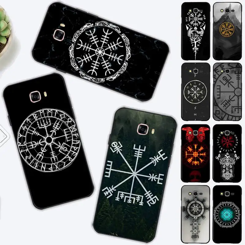 

Viking Vegvisir Logo Phone Case for Samsung J 2 3 4 5 6 7 8 prime plus 2018 2017 2016 core