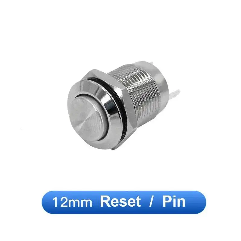 

8/10/12/16/19/22/30 мм мгновенный сброс/блокировка с фиксацией металлический кнопочный переключатель водонепроницаемый винтовой штифт сварочная ножка