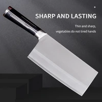 handmade forged chef knife high carbon clad steel chinese cleaver kitchen knives chopper meat slicing nakiri gyuto wood handle