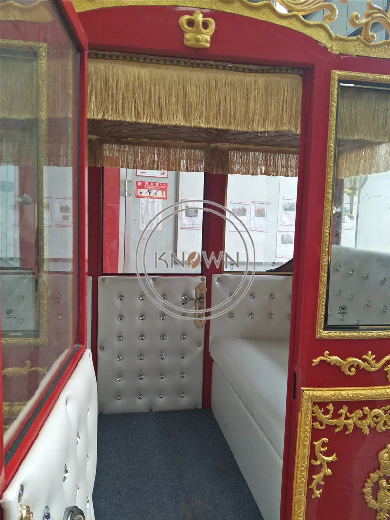 2022 Роскошная конная карета Королевская свадебная тележка Электрическая с 4