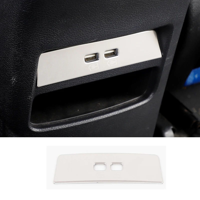 

Автомобильный подлокотник из нержавеющей стали, задний подлокотник с USB-портом, панель, Обложка для BYD song pro 2019 2020 2021 2022, аксессуары для интерь...