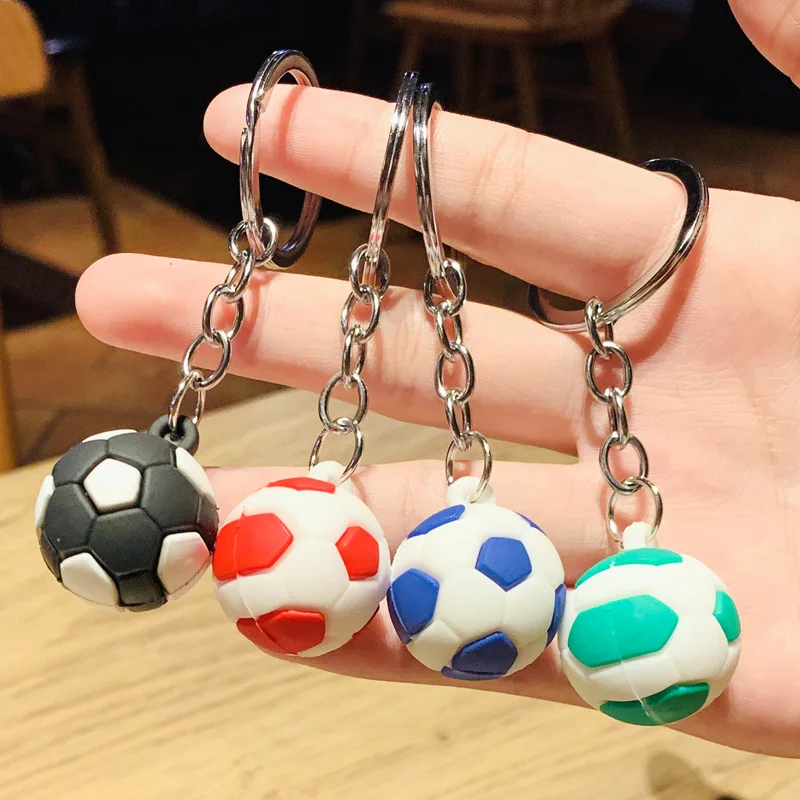 

Cartoon Football Keychain For Motorcycle Key Man Car Key Chains Accessories Pvc Creative Soccer Lover Keyring Souvenir Gifts