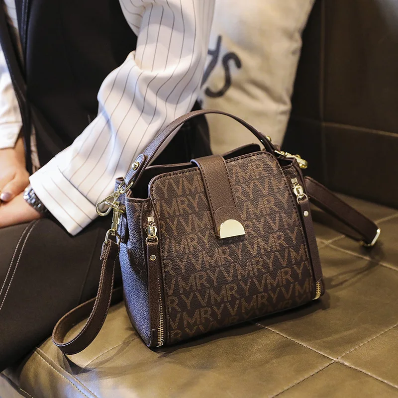

Fashion Simple Printing Pvc Guang Dong Province Women Business Shoulder Bags Handbags New Product