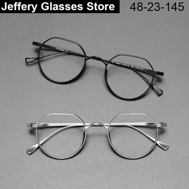 Японские очки ручной работы из чистого титана оправа для мужчин и женщин KMN9916