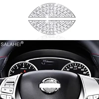 car steering wheel logo sticker decals for nissan teana altima qashaqai sylphy juke sentra xterra x trail interior accessories