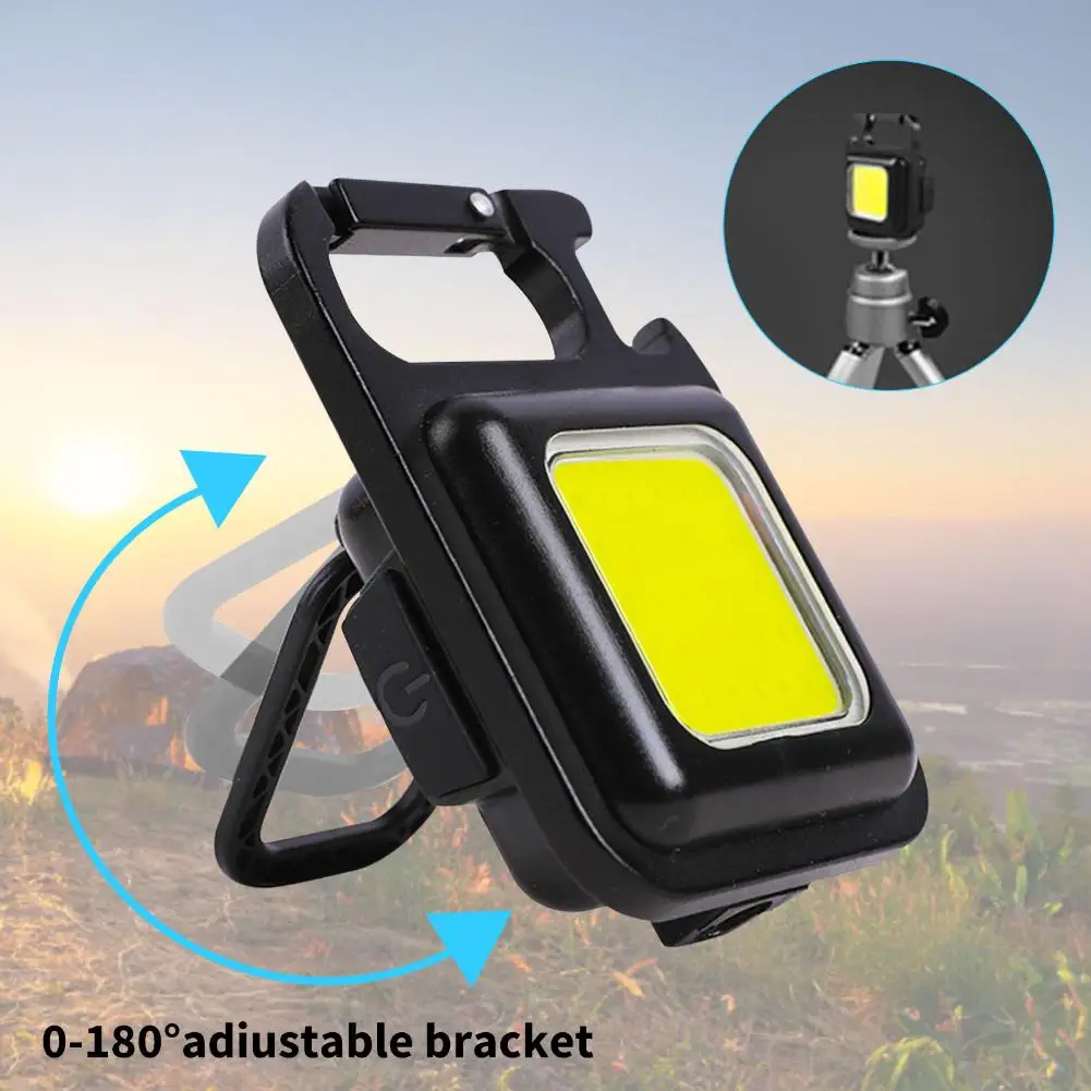 

20/10pcs Mini Glare COB Keychain Pendant Light Usb Charging Emergency Light Strong Magnetic Repair Work Outdoor Camping
