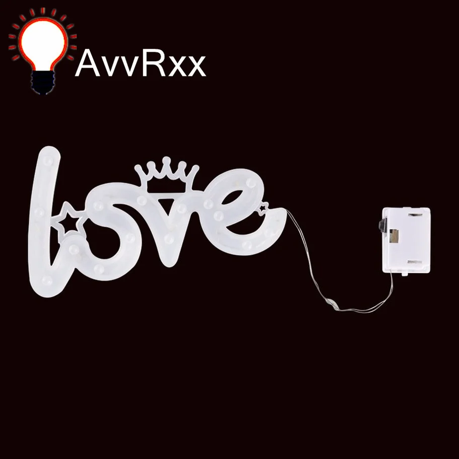 

LED Luminous LOVE Lamp Romantic Confession Night Lights Happy Birthday Wedding Valentine Decoration Lamp Festive Party Supplies
