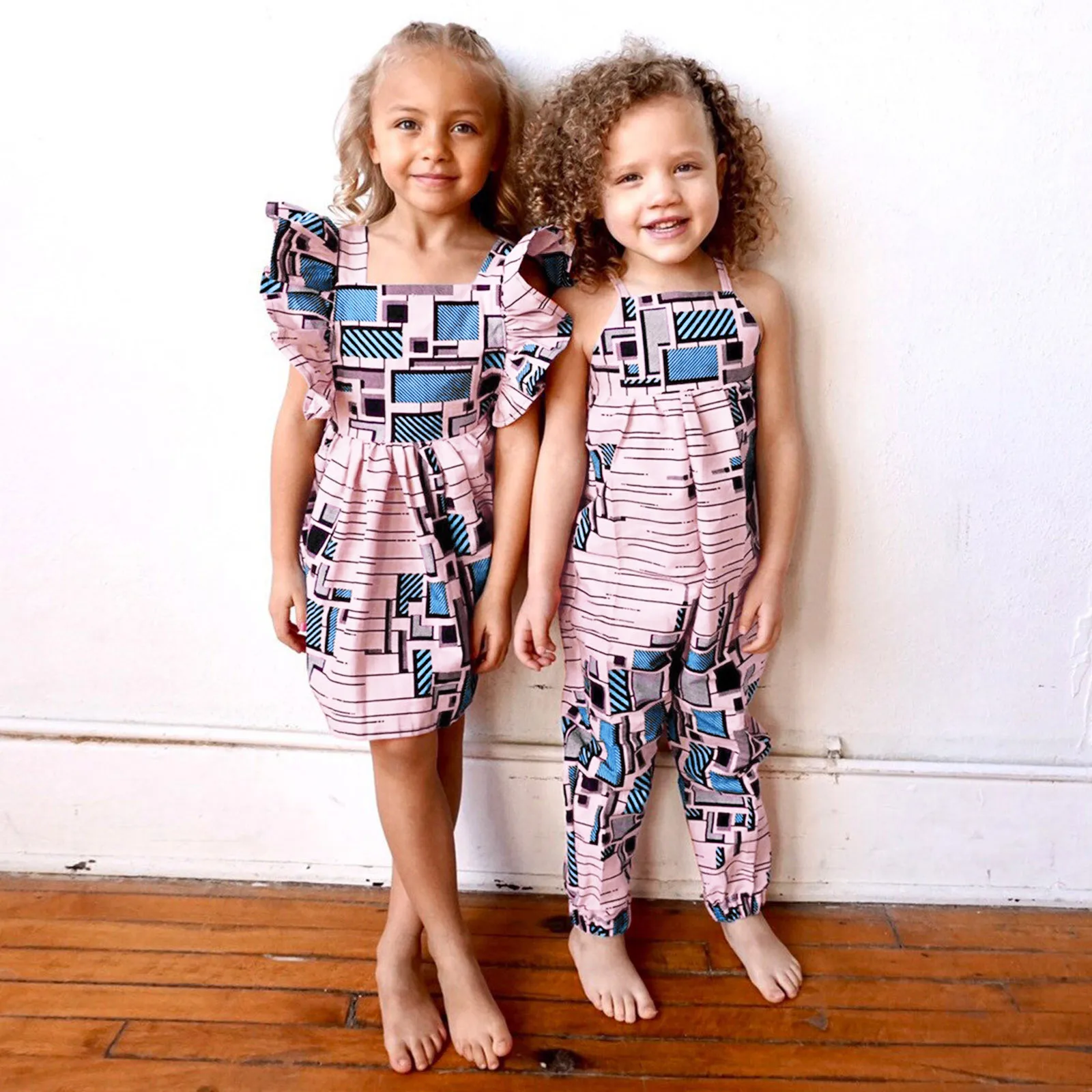 

Baby Girl Romper African Style Vintage Kids Sling Jumpsuit For Girls Sleeveless Children's Clothing Girls Baby Jumpsuit Romper