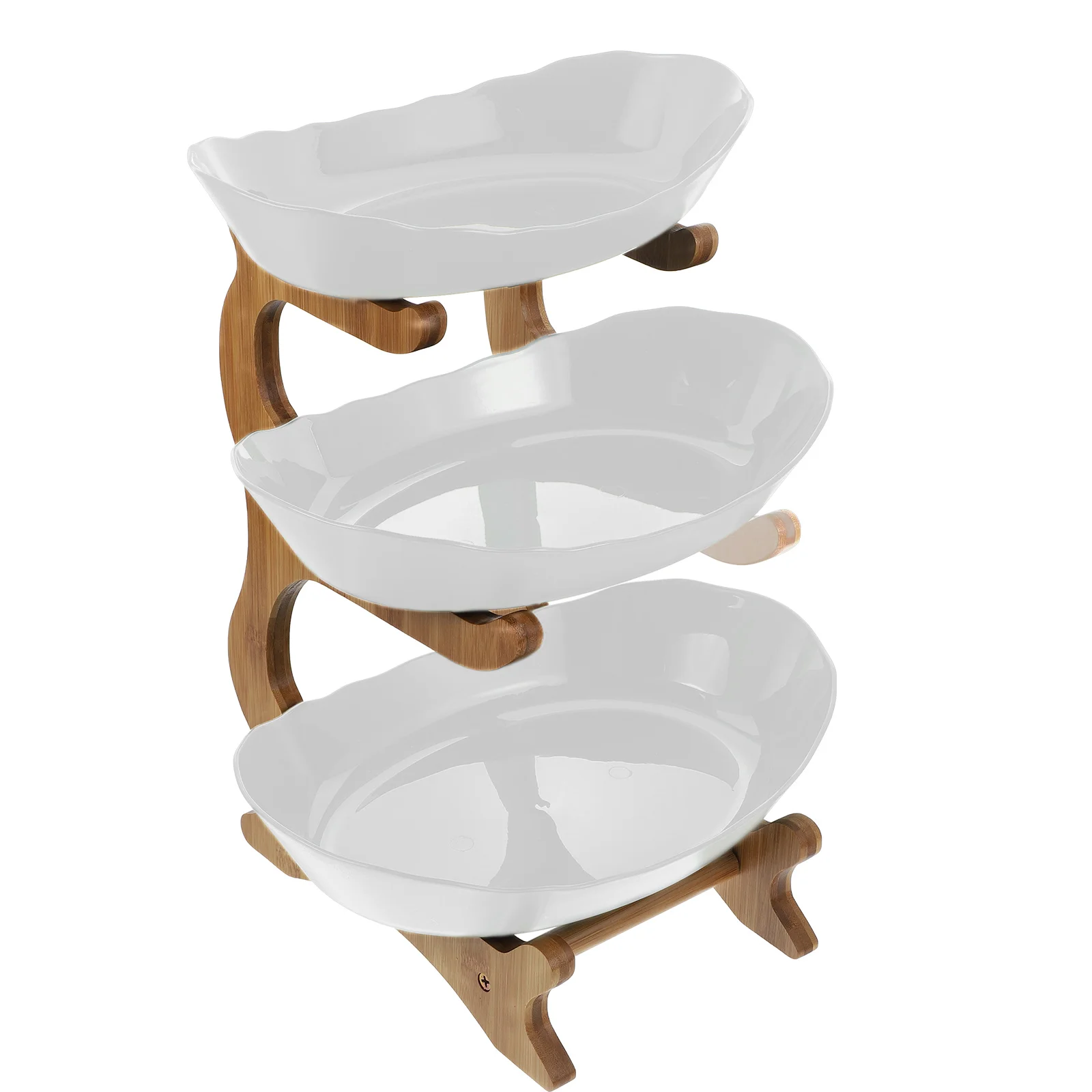 

Поднос, подставка для сервировки кексов, витрина для фруктов, десертов, многоярусная деревянная подставка для вечеринки из искусственной д...