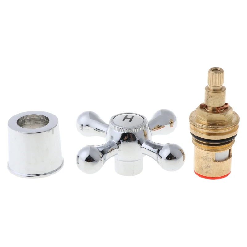 

for Cross Faucet Handle Dish Basin Bathroom Sink Taps Cartridge Replacement Hand Shank Kitchen Fixture Accessorie