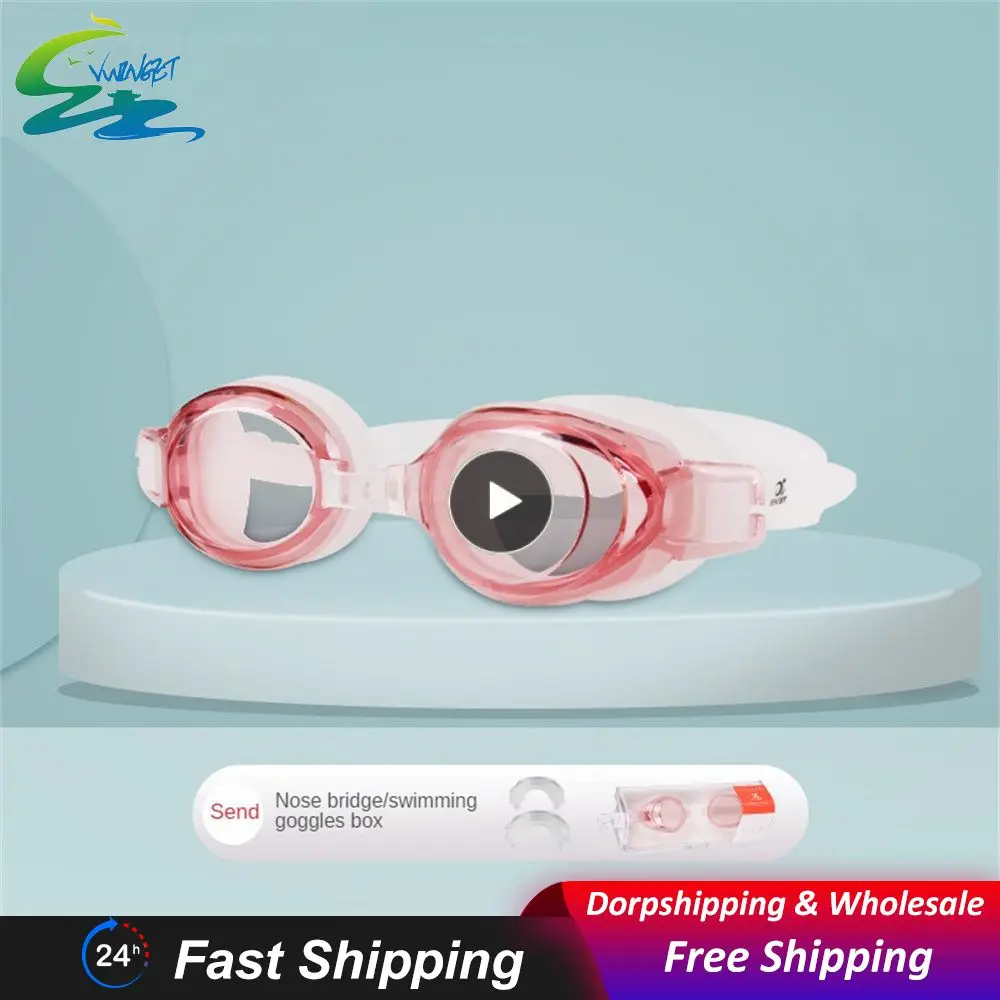

Hd Swimming Gear Wide Angle Anti-fog Goggles 0°-900° No Eye Pressure Swimming Goggles Adult Swimming Goggles Fit Anti-fog Unisex
