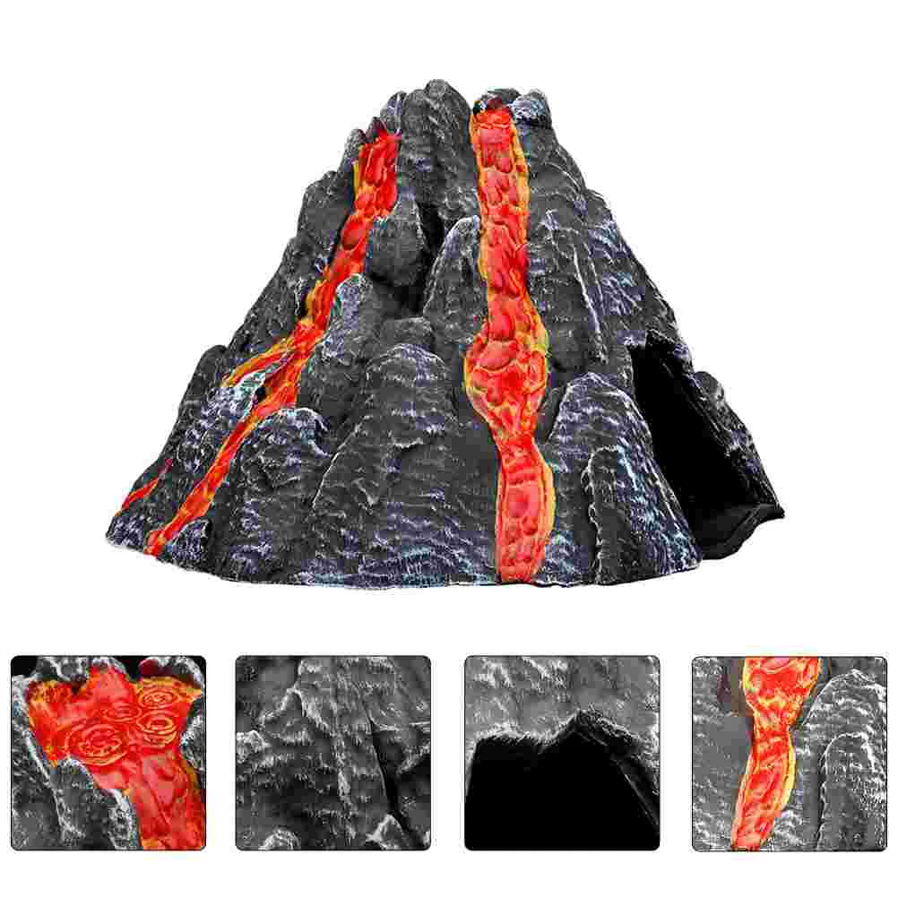 

1pc Volcanic Eruption Model Volcanic Eruption Craft Volcano Craft PVC Volcano Desktop Adornment for Table Hotel