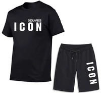 mens t shirts and summer shorts casual sportswear simple letter t shirts cotton sportswear street wear