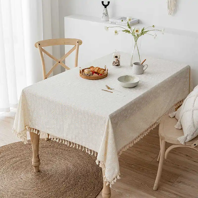

The tablecloth lace little Daisy fresh = rectangular table cloth_AN943