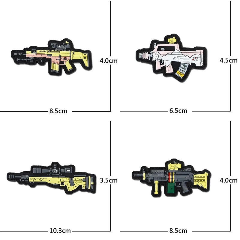 ПВХ Gummi 3d Pistole Gewehr Ваффен ak47 вафель Kugel Airsoft Haken пластырь verschполотенце Abzeichen Kampf (art.: 3920c855d4770) - 3920c855d4770