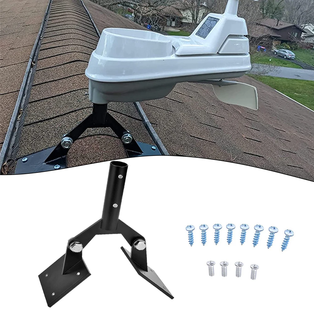 Garden Weathervane Steel Roof Set 10x10x10cm Mount With Hardware Adjustable Weather Vanes Mount For Mounting Weathervanes