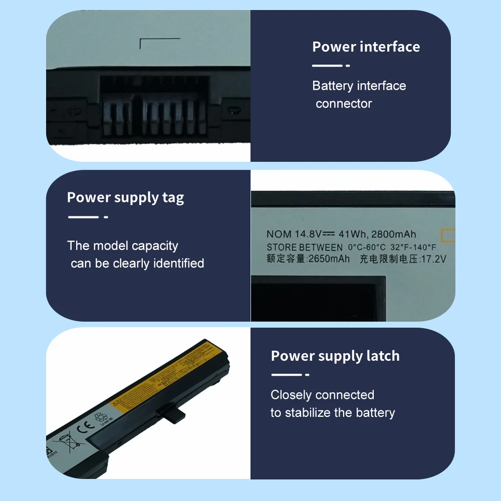 Фото L12L4E55 L12M4E55 Аккумулятор для Lenovo 40 B50 E40 E41 N40 N50 E51 B40-45 B40-70 B40-80 B50-30 B50-70 B50-80 14,8 В №3