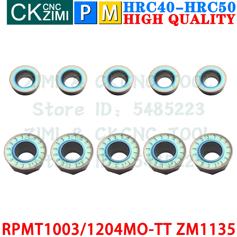 RPMT1003MO-TT ZM1135 RPMT1204MO-TT Твердосплавные пластины Пластины для круглого фрезерования
