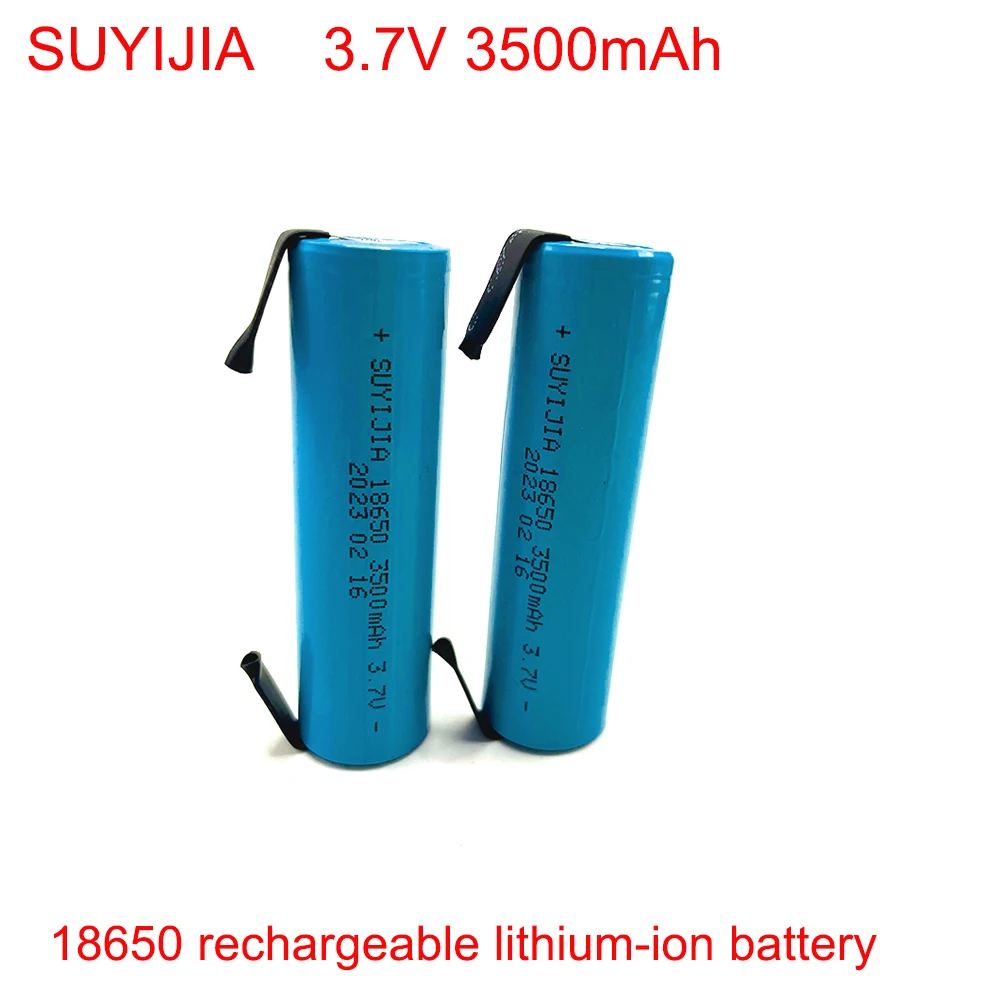 

3.7V 18650 Lithium Ion Rechargeable Battery 3500mAh for Instrument Aircraft Model Electric Shaver Flashlight DIY Battery