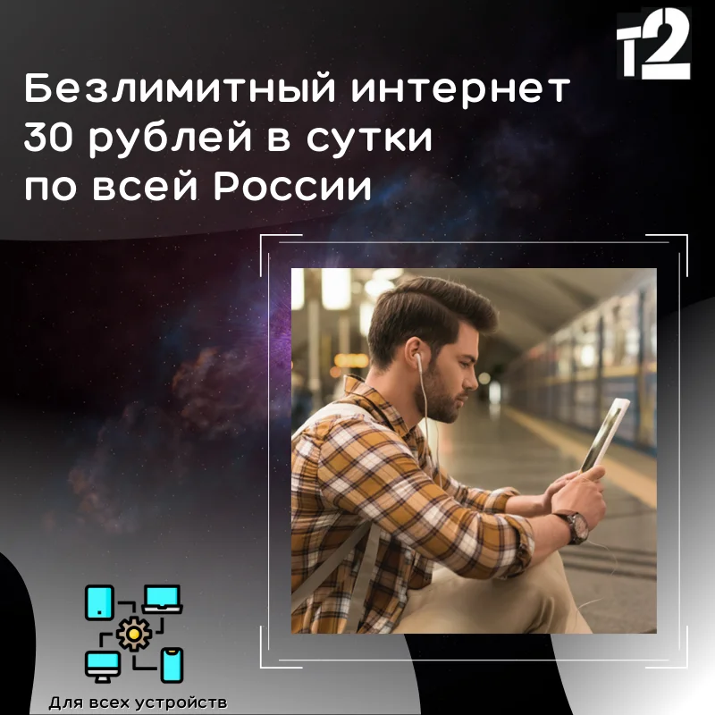 Комплект Без МОДЕМА безлимитный интернет по России 30 р/с 3G 4G операторы России: MTS