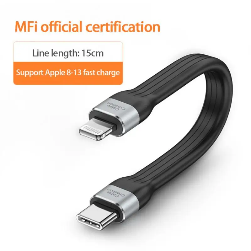 

Ultra-short Phone Charging Cord 3a Fpc Tpe Type-c Charging Cable Data Transfer Fast Charging For Huawei Xiaomi Portable 5gbps