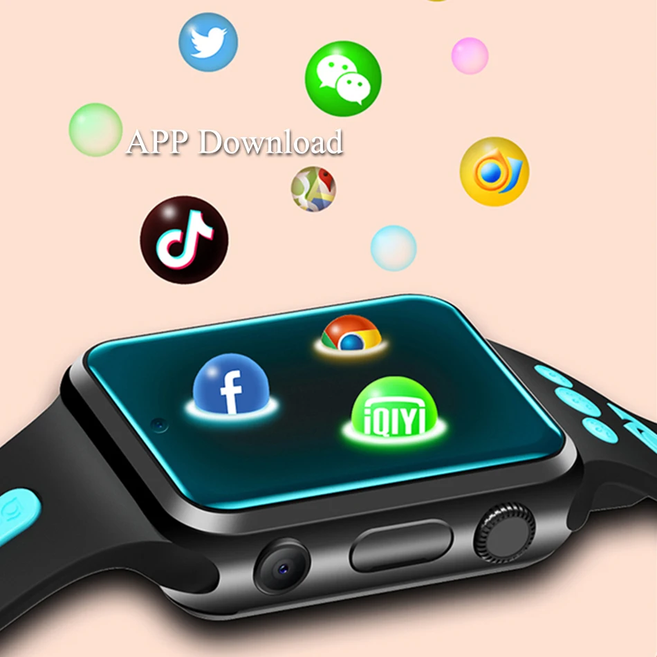Смарт-часы W5 на Android 9 0 4G 4 ядра 8 + 16 ГБ GPS Wi-Fi |