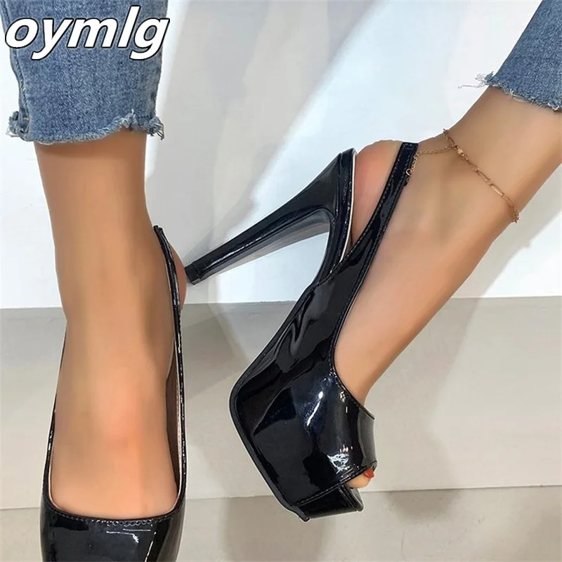 

2022 spring and summer new sexy stiletto high-heeled fashion fish mouth large size 35-43 sandals shoes leopard shoes